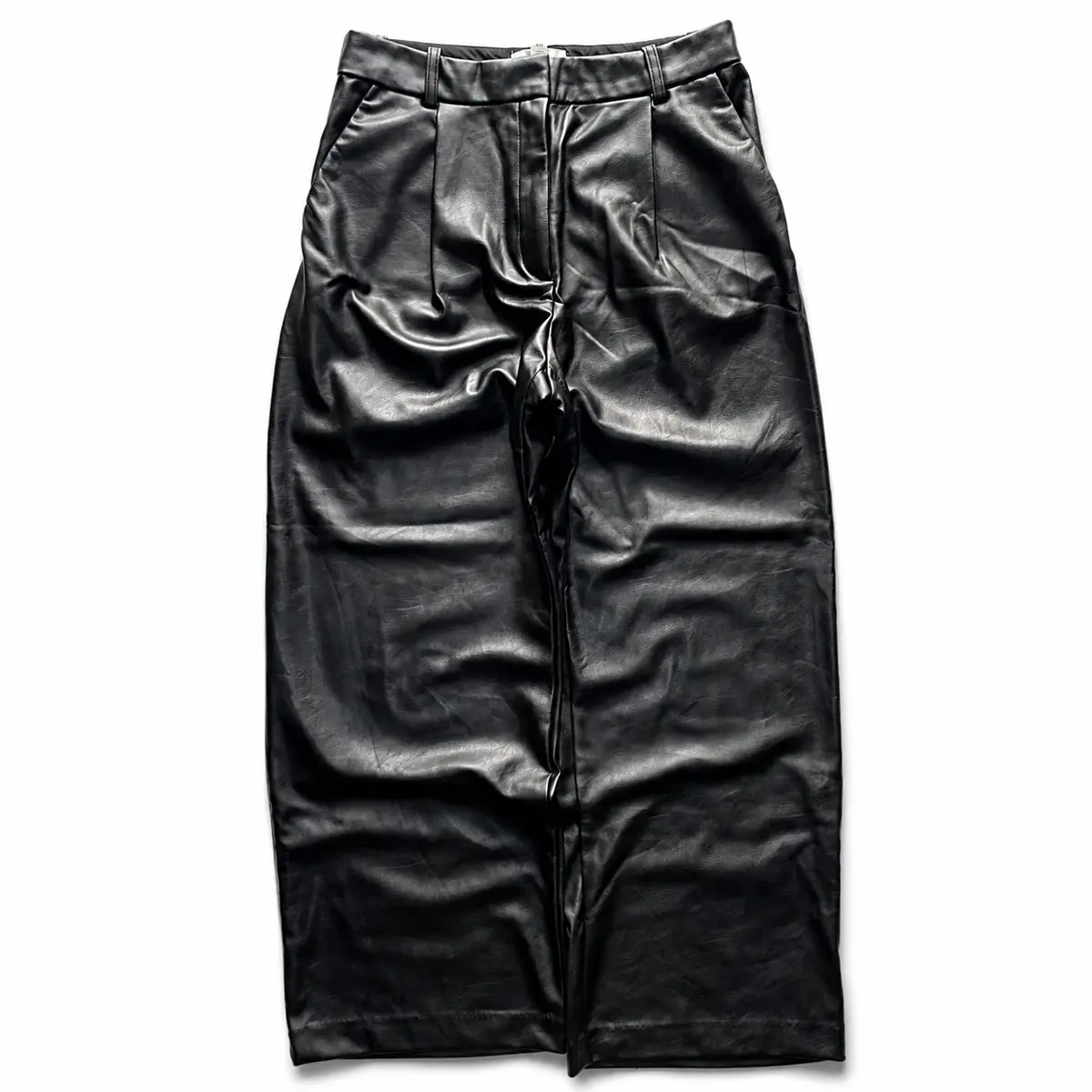 H&M Faux Leather Pants Black Original